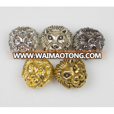 Wholesale fashion jewelry 11*13mm lion head bead for DIY